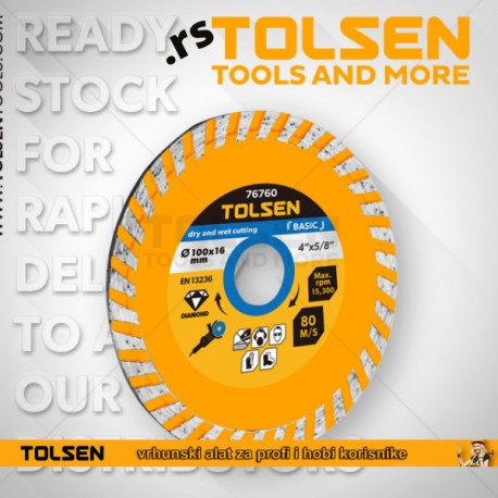 Dijamantska rezna ploča TURBO  BASIC 125*22,2 mm